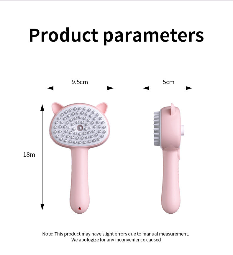 Pet Grooming Brush with Mist
