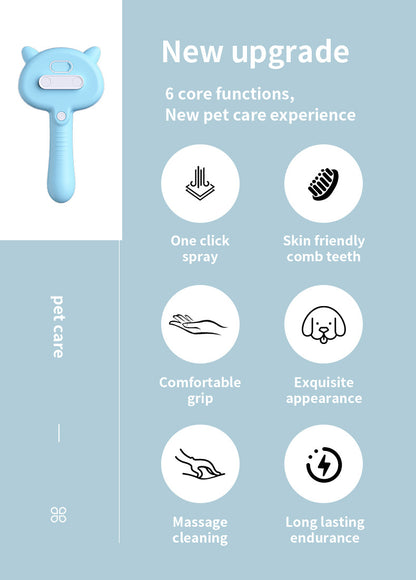 Pet Grooming Brush with Mist