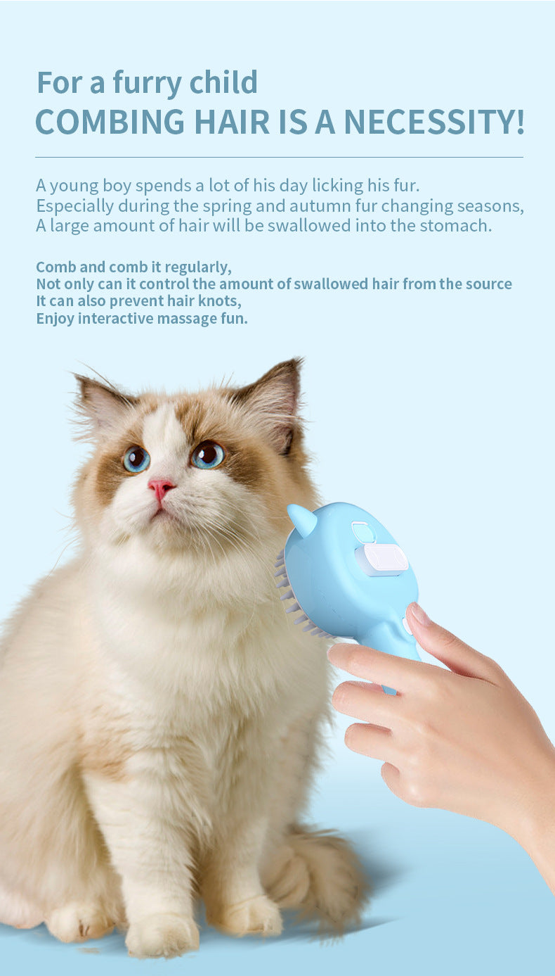 Pet Grooming Brush with Mist