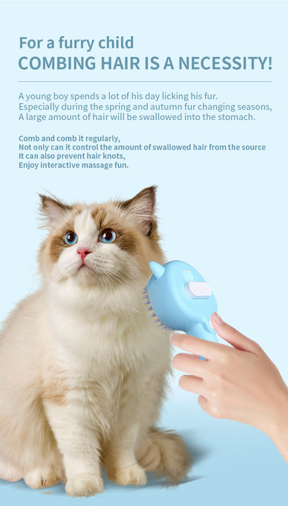 Pet Grooming Brush with Mist