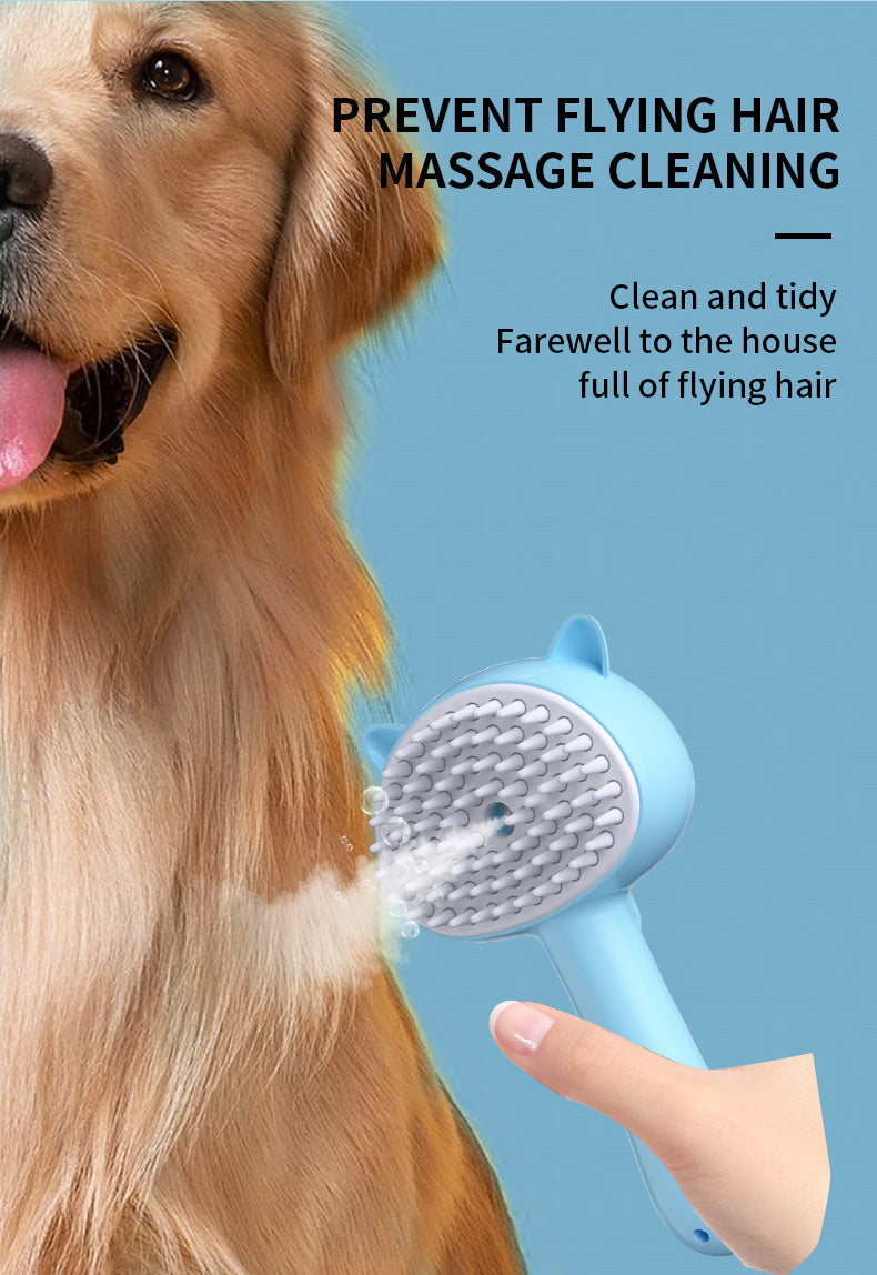 Pet Grooming Brush with Mist