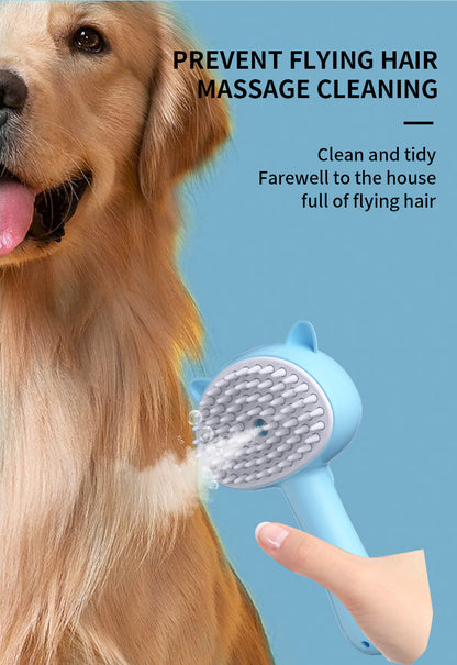 Pet Grooming Brush with Mist