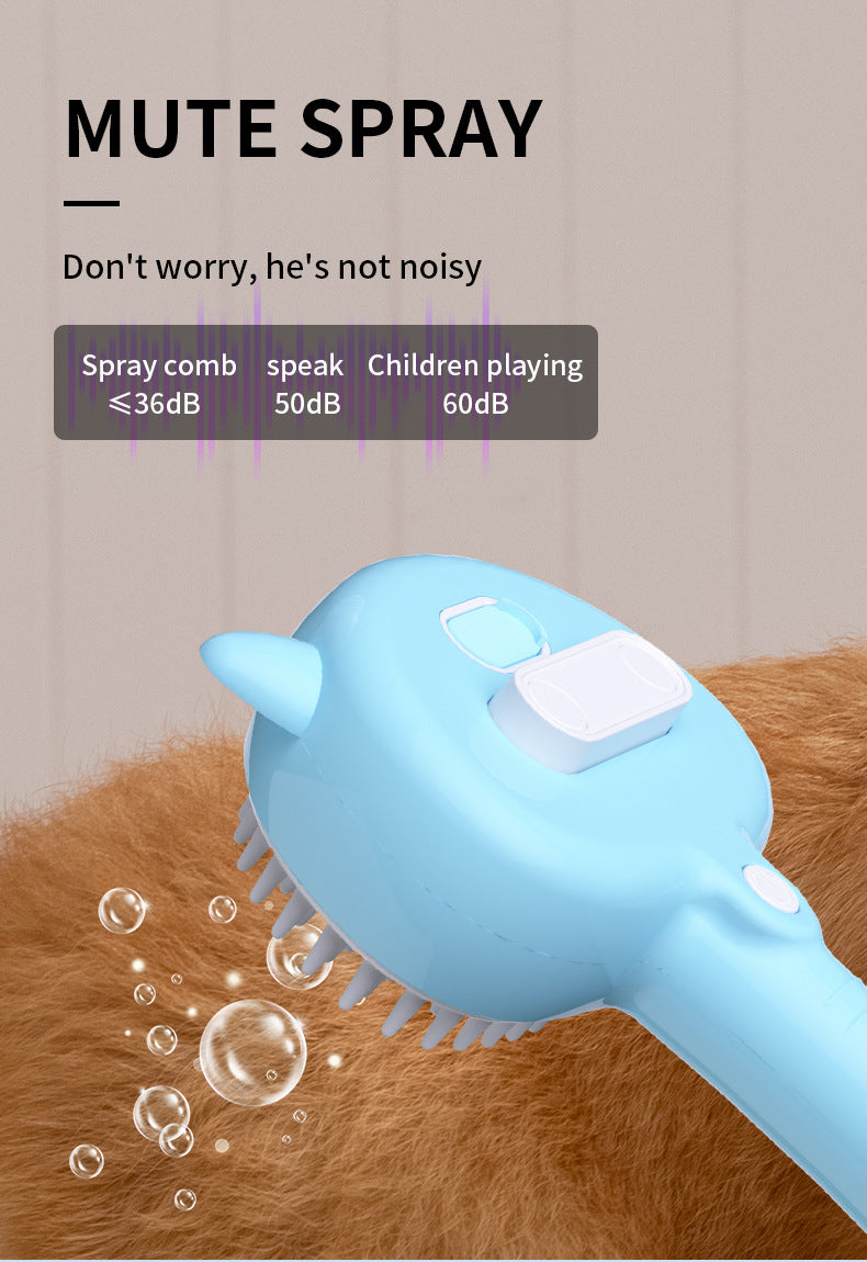 Pet Grooming Brush with Mist